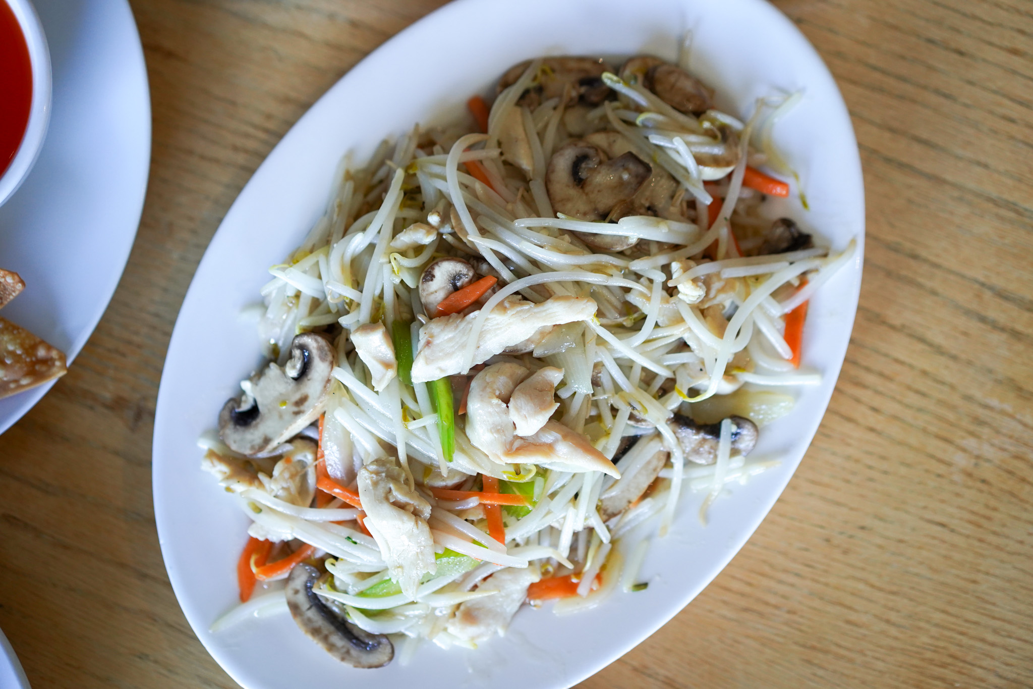 Noodle dish at Riverside Restaurant